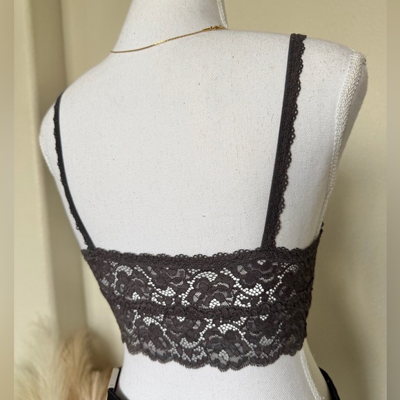 NWT Forever21 - Lace Bralette in Charcoal Gray - Picture 8 of 13